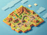 draw amazing vector or isometric map illustrations