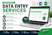 do accurate date entry, typing, copy paste, excel, word work