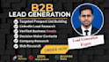 do b2b lead generation linkedin lead research and email list building