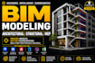 design 3d revit bim models, 2d drawings and realistic renders