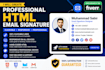 create a professional clickable HTML email signature