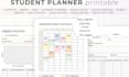 create student planner, study tracker, assignment dashboard google sheets  api
