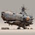 create sci fi spaceship art and futuristic illustrations