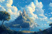 do a fantasy landscape