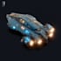draw high quality spaceship concept