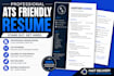 create a professional ats friendly resume and CV