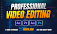 do video editing in adobe premiere pro and after effects