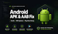 fix android app build errors and deliver apk and aab file