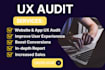 website audit ux usability testing user experience ui design app cro saas review