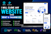 clone any website or landing page using react and tailwind CSS