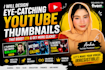 design eye catching youtube thumbnails that boost CTR and get more clicks