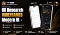 do mobile app UX research, wireframes, and UI UX design