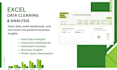 do excel data analysis, formulas, dashboards, and reports
