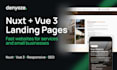 build a fast landing page with nuxt and vue 3