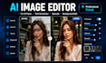 edit ai images flaw fixing, upscaling, and text corrections