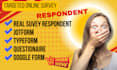 get 1000 targeted survey respondents for google forms and jotform