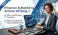 write expert financial and banking articles and whitepapers