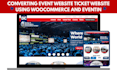 design highly converting event and ticket website using woocommerce and eventin