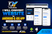 convert website into android and ios app webview app