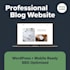 build a professional wordpress blog website for you