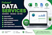 data entry , data cleaning , data optimisation
