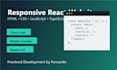 build a responsive react website with HTML CSS and bootstrap
