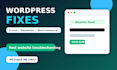 fix wordpress, elementor, woocommerce errors