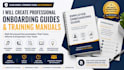 create professional onboarding guides and training manuals