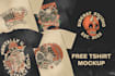 hand draw tshirt design with vintage tattoo style