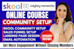 do skool community setup, skool online course community growth management