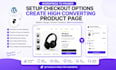 wordpress to framer setup checkout options create high converting product page
