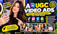 create premium ai ugc content for tiktok instagram reels  facebook ads