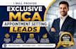 provide exclusive mca appointment setting leads