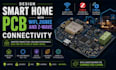 design smart home iot pcb with wifi, zigbee, and z wave connectivity
