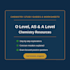 create o level igcse and a level chemistry resources
