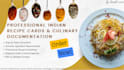 create professional indian recipe cards