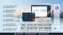 develop custom windows desktop software using c sharp and net