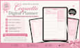 etsy digital planner, hyperlinked planner, digital journal and planner design