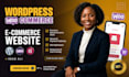 build wordpress woocommerce website, ecommerce webiste, wordpress website design