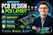 make pcb design, esp2 program, iot project, pcb layout, schematic, gerber file