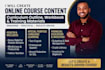 create online course content curriculum outline workbook and training materials