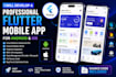 develop a professional flutter mobile app for android and ios