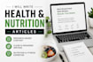 write health and nutrition articles