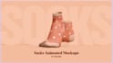create photorealistic 3d socks rendering and promotional animation