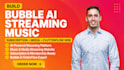 develop bubble ai streaming music subscription media website flutter flow web