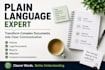 rewrite complex documents into clear plain language