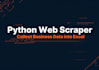 write a python web scraper to collect and organize business data into excel