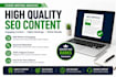 write SEO optimized blog posts and articles for your website