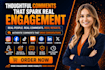 write comments on your blog posts, tiktok, facebook, twitter, social media posts