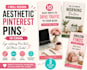design aesthetic pinterest pins in canva